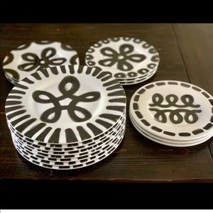 Crate and Barrel Melamine Appetizer Plates - 9 count